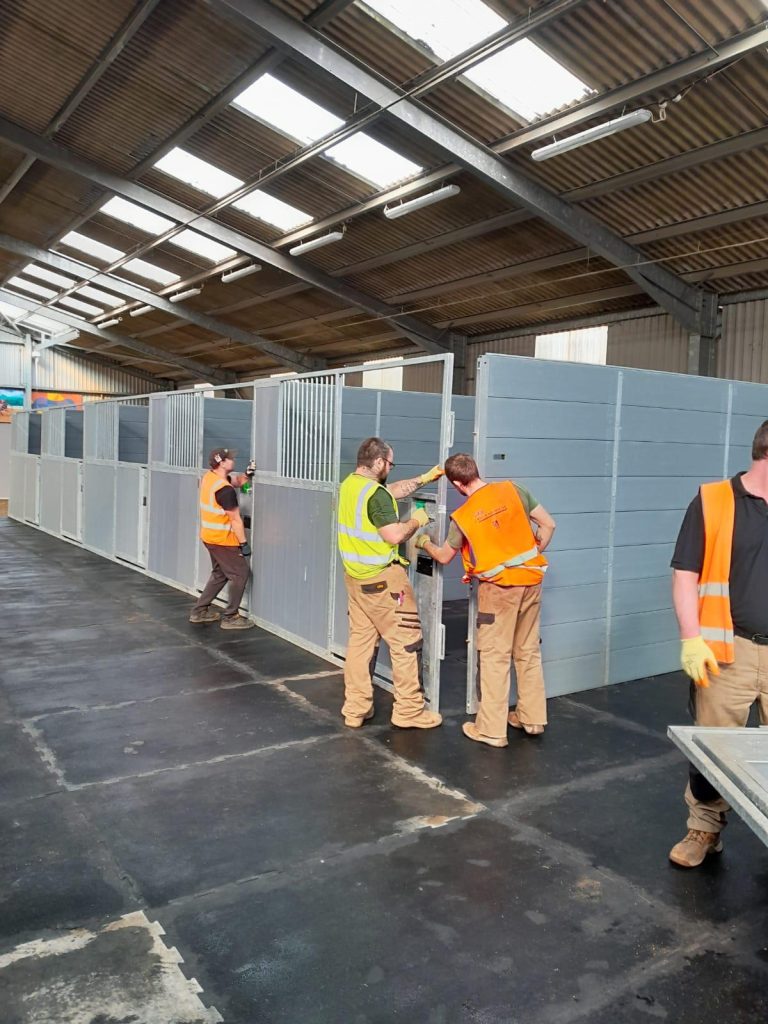 Temporary event infrastructure planning during event site build